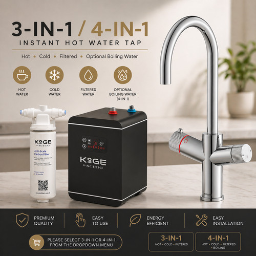 Boiling hot water tap instant - boiling,