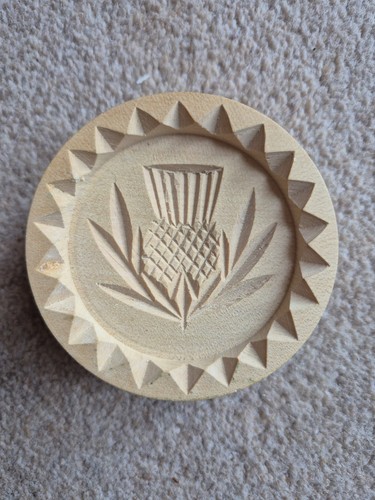 Vintage hand carved - carved, thistle