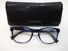 Dolce & Gabbana DG3260 Square Full Rim Glasses Frames Blue Havana 52-20/145