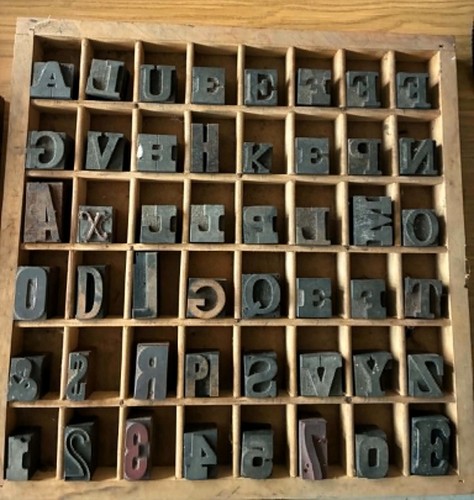 Letterpress small type drawer - letterpress,