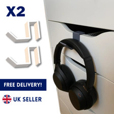 2PCS White ALEX Office Drawers Headphone Hook IKEA Hanger Hooks 16MM Thick UK