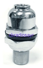 3/8 Chrome Heavy Duty Dome Mount - Suitable for CB Radio Antenna Aerial