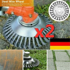 2xProfi Weed Brush Wire Brush Joint Brush Motor Scythe Knotted