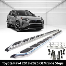 For Toyota RAV4 2019-2024 2Pcs OEM Style Fixed Side Steps Running Boards Pair UK