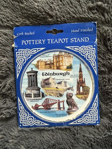 Pottery teapot stand cork - stand, -cork