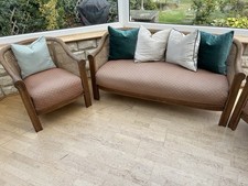 Antique Bergere Wood/Wicker