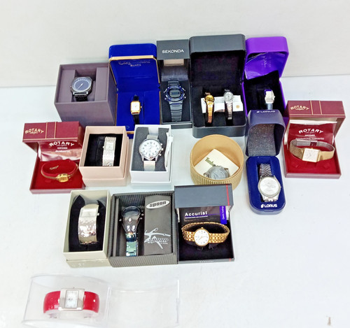 Job lot assorted boxed quartz - lot,