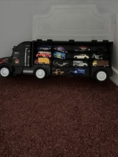 Carry Case Of Rare & Vintage Toy Cars Inc Bikes And Petrol Pump