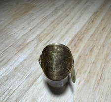 1902 George V Bent Half Sovereign Ring 22ct - 18ct shank Size Q 4.7gram