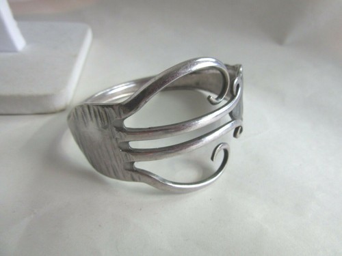Vintage silver tone bent fork