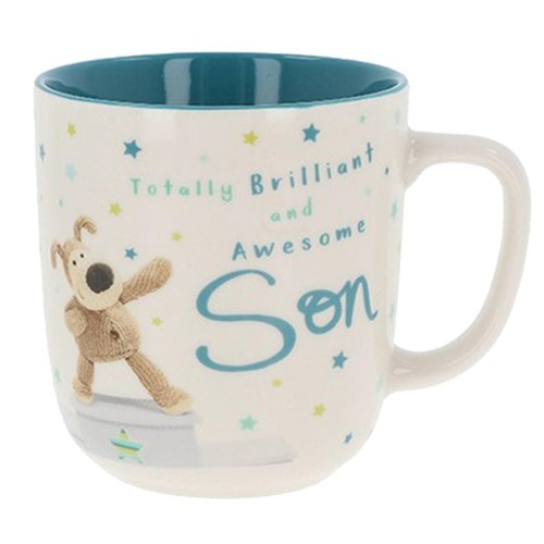 Decorative ceramic boofle mug - ceramic,