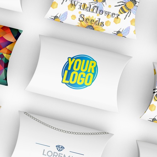 Custom pillow favour boxes - favour,