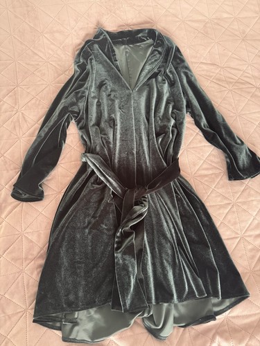 Zara velvet dress - zara, belt