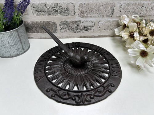 24cm cast iron bird - cast, sundial