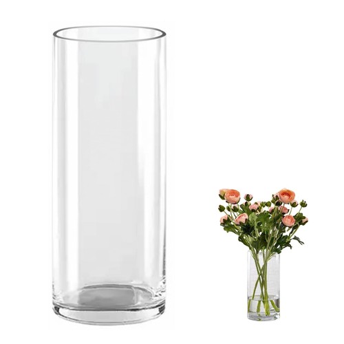 Qeeyon glass cylinder vase - qeeyon,