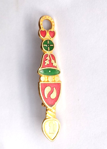 Welsh love spoon - love, lapel