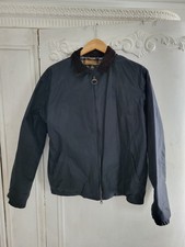 Mens Barbour Wax Short Jacket Size Medium 40 Navy