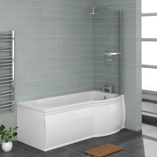 Shaped shower bath - shaped,