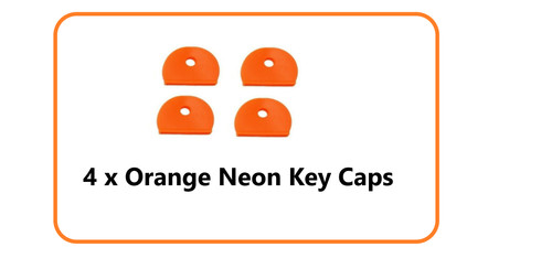 Orange neon key caps cover - neon,