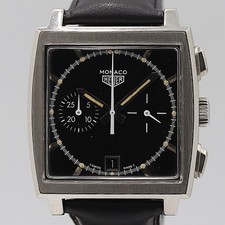 TAG Heuer Monaco CS2110-FC8119 Auto Chronograph Black Dial with Box