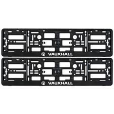 2x BLACK NUMBER PLATE