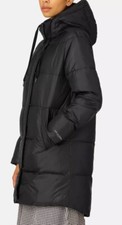Ilse Jacobsen - Women’s Mid Length Cosy Winter Coat  -Size 8 -Black - Brand New