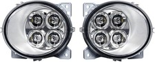 Set 2x Led Drl Fog 24v E4 Lights For Scania Series P G R T 2004 - 2016  L  R