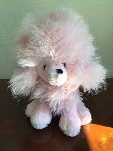 Soft plush pink poodle cuddly - soft,