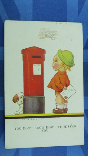 Vera paterson comic postcard - paterson,