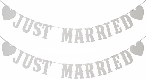 Pcs just married banner - 2,