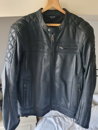 Leather motorcycle jacket - leather,