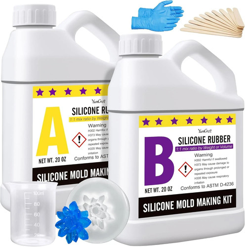 Silicone mould making kit - silicone,