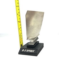 B-2 Spirit Stealth Bomber Titanium Jet Engine Blade. Pilot Gift Desk Model HGU