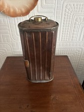 ANTIQUE COLLECTABLE COPPER HOT WATER BED WARMER - LONG & RIBBED