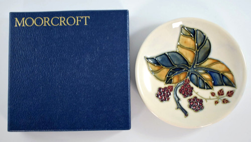 Moorcroft bramble pin dish - bramble,