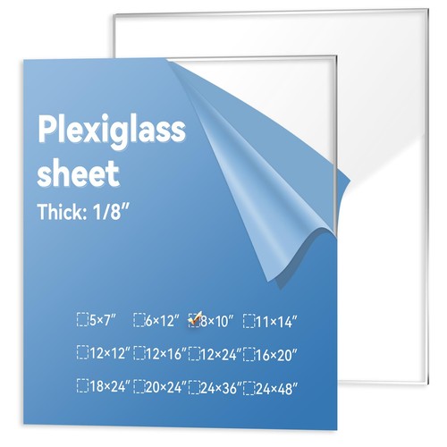 Pack clear plexiglass sheets - 2,