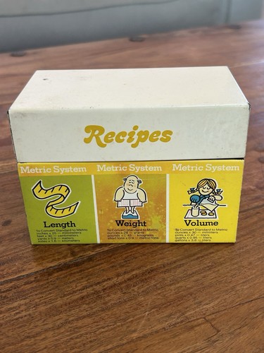 Vintage tin recipe - vintage,