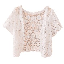Women Crochet Floral Lace