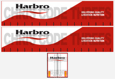 Code 3 Adhesive Vinyl Trailer Decals - Harbro Feeds - 1/50 1/76 1/148 1/87 1/64