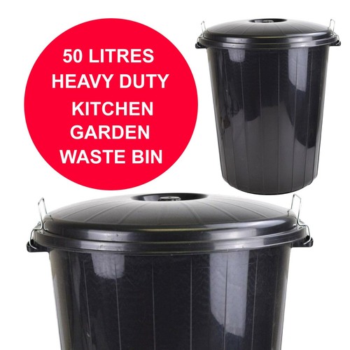 50l garden waste bin locking - waste,