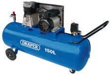 Draper AIR COMP. BELT DRIV.3HP 150LTR 55305 150L Belt-Driven Air Compressor