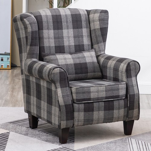 High wing back armchair - high,