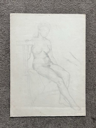 Vintage 1940s sketch drawing - 1940s,