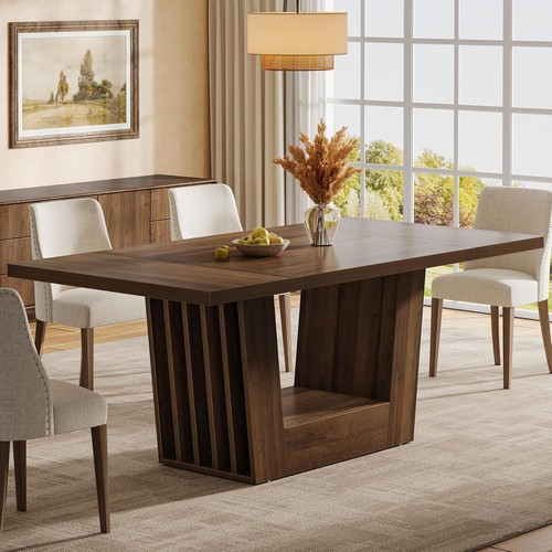 Rectangular dining table - dining,