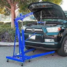 2 Ton Tonne Engine Motor Crane Hydraulic Folding Hoist Lift Workshop Equipment