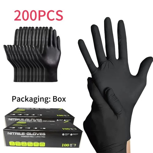 100 disposable nitrile gloves - 100,