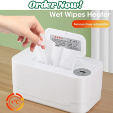 Baby Wipe Warmer Heater with LED Display Wet Towel Dispenser Portable USB Charge