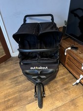 Out n About double nipper 360 V4 in Black All Terrain Buggy/ Pushchair 