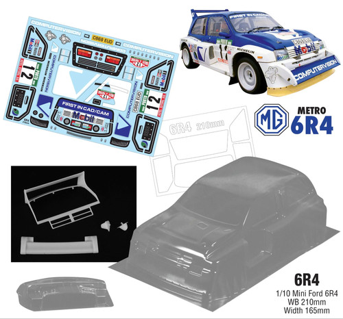 210mm metro 6r4 bodyshell for - 210mm,