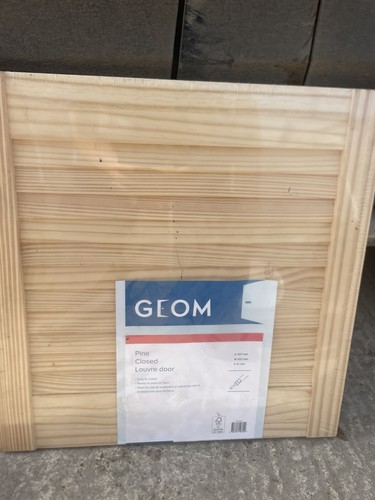 Geom pine closed louvre - louvre, door
